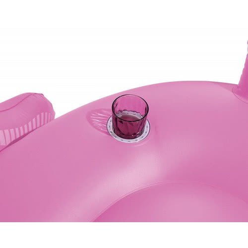 Bestway Pink Inflatable Giant Mega Supersized Flamingo Rider Swimming Lounge Float Pool Toy 41108 6942138939125