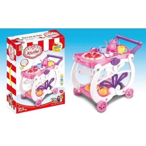 Toys-shop Choice Τρόλευ Σερβιρίσματος Με Κουζινικά Tableware With Food JU033241 6990416332410