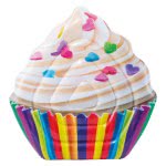 INTEX Φουσκωτό Στρώμα Σε Σχήμα Γλυκού Cupcake 58770 6941057407838