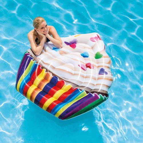 INTEX Φουσκωτό Στρώμα Σε Σχήμα Γλυκού Cupcake 58770 6941057407838