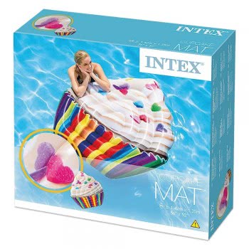 INTEX Φουσκωτό Στρώμα Σε Σχήμα Γλυκού Cupcake 58770 6941057407838