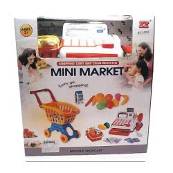 Toys-shop Choice Ταμειακή Μηχανή Με Καρότσι Super Market Cash Register With Cart JU033023 