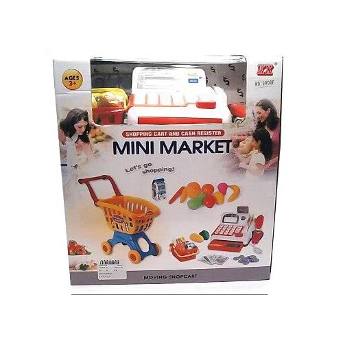 Toys-shop Choice Ταμειακή Μηχανή Με Καρότσι Super Market Cash Register With Cart JU033023 