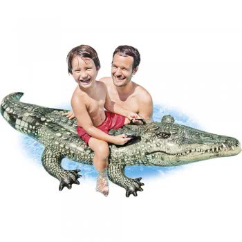 INTEX Realistic Gator Ride-On Inflatable 57551 6941057402987