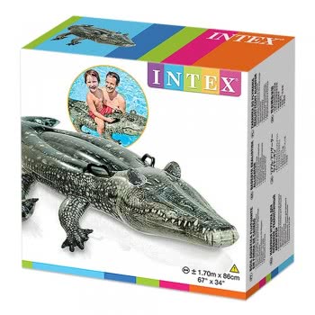 INTEX Realistic Gator Ride-On Inflatable 57551 6941057402987