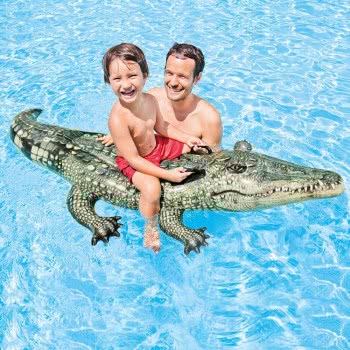 INTEX Realistic Gator Ride-On Inflatable 57551 6941057402987
