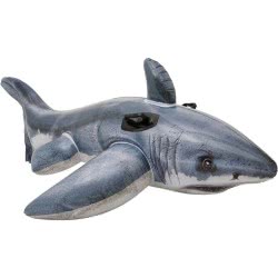 INTEX Inflatable Great White Shark Ride-On 173X107cm 57525 078257575251