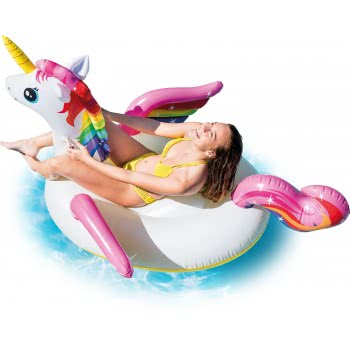 INTEX Inflatable Mat Ride On Unicorn, 201 X 140 X 97Cm 57561 6941057407456