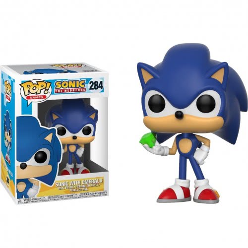 Funko Pop! Games: Sonic The Hedgehog - Sonic With Emerald N.284 Vinyl Figure 20147 889698201476