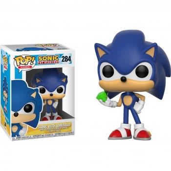 Funko Pop! Games: Sonic The Hedgehog - Sonic With Emerald N.284 Vinyl Figure 20147 889698201476