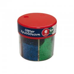 LUNA OFFICE LUNA The Littlies Glitter Σκόνη 6 Χρωμάτων, 50Γρ. 646025 5205698237386