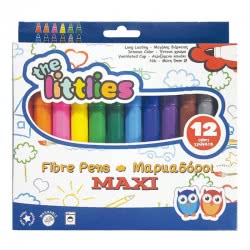 LUNA OFFICE LUNA The Littlies Fine Tip Fibre Pens 12 Colors 646034 5205698237799