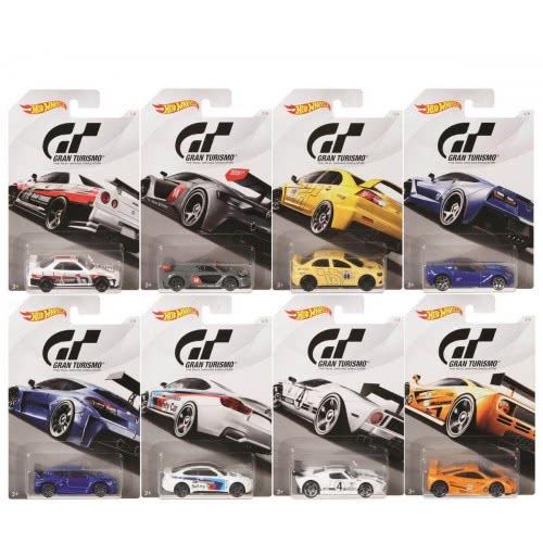 Mattel Hot Wheels Gran Tourismo Vehicles Die-Cast, 1:64 - 8 Designs FKF26 887961545661