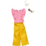Mattel Barbie Fashion Βραδινά Σύνολα, Κίτρινο Παντελόνι Και Ροζ Μπλούζα FND47 / FRY84 887961639032