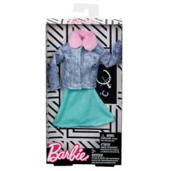 Mattel Barbie Fashion Βραδινά Σύνολα, Τζιν Τζακετ Και Γαλάζια Φούστα FND47 / FRY83 887961639049