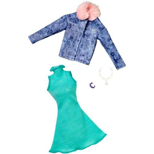Mattel Barbie Fashion Βραδινά Σύνολα, Τζιν Τζακετ Και Γαλάζια Φούστα FND47 / FRY83 887961639049