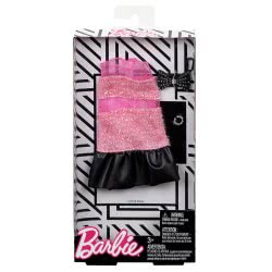 Mattel Barbie Fashion Night Dresses, Pink And Black Night Dress FND47 / FKT26 887961551259