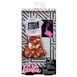 Mattel Barbie Fashion Βραδινά Σύνολα, Μπλούζα Girl Power Και Φούστα FND47 / FLP78 887961588606