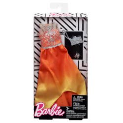 Mattel Barbie Fashion Night Dresses, Orange And Yellow Dress FND47 / FKT25 887961551501