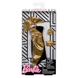 Mattel Barbie Fashion Night Dresses, Gold Dress FND47 / FKT24 887961551280