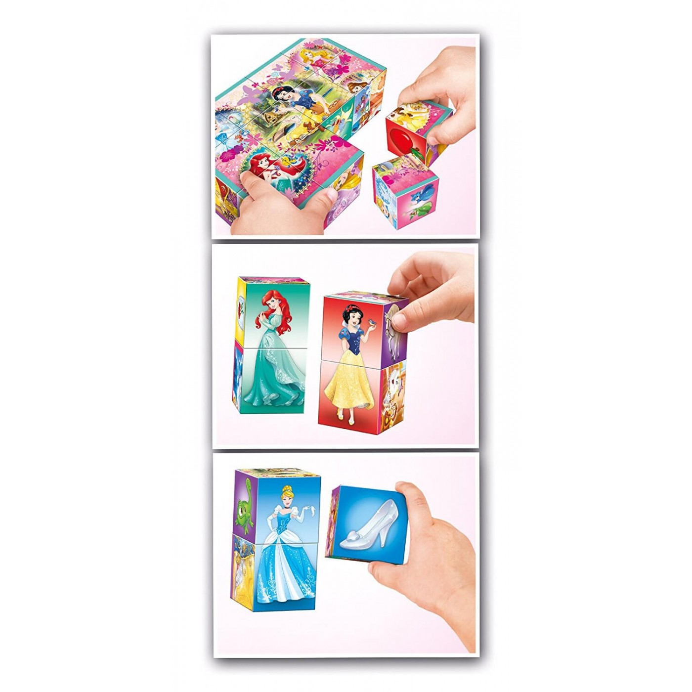 Clementoni Disney Princess: Puzzle Cube 12Pc Multiplay 1100-41504 ...