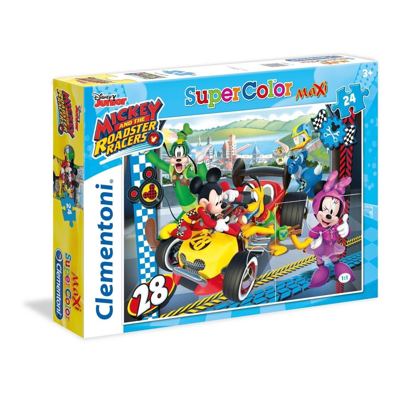 Clementoni Puzzle 24Pc Maxi Super Color Mickey And The Roadster Racers ...