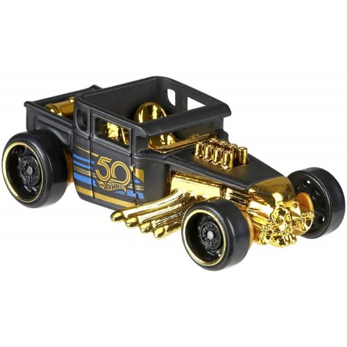 Mattel Hot Wheels Επετειακά Αυτοκινητάκια Black-Gold - 6 Σχέδια FRN33 887961631708