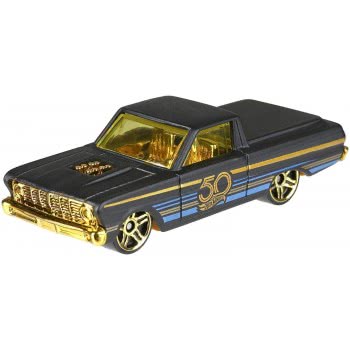 Mattel Hot Wheels Επετειακά Αυτοκινητάκια Black-Gold - 6 Σχέδια FRN33 887961631708