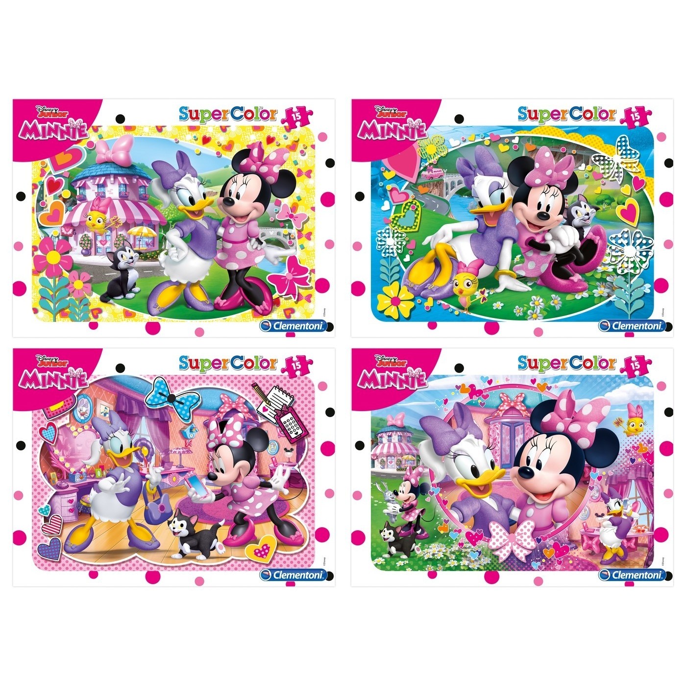 Clementoni Puzzle Frame 15Pc Super Color Minnie Happy Helper - 4 ...