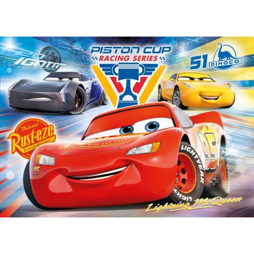 Clementoni Puzzle 104Pc Super Color Cars 3: Piston Cup Legends 27072 ...
