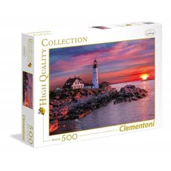 Clementoni Puzzle 500Pc High Quality Collection Portland Head Lights 1220-35049 8005125350490