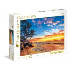 Clementoni Παζλ 500Τεμ. High Quality Collection Παραδεισένια Παραλία 35058 8005125350582