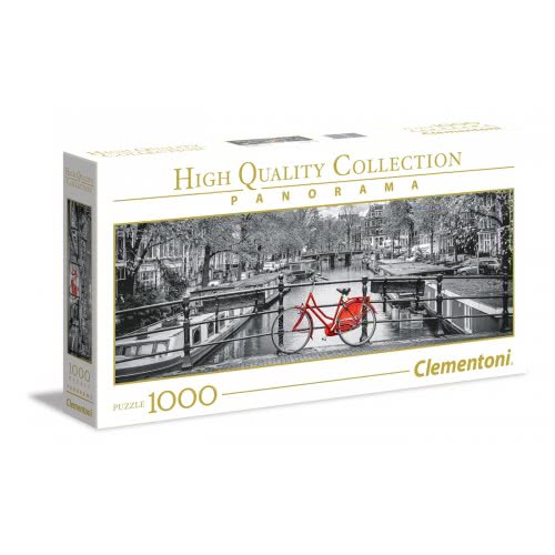 Clementoni Puzzle 1000Pc High Quality Collection Panorama Amsterdam Bicycle 39440 8005125394401