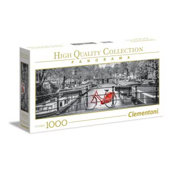 Clementoni Puzzle 1000Pc High Quality Collection Panorama Amsterdam Bicycle 39440 8005125394401