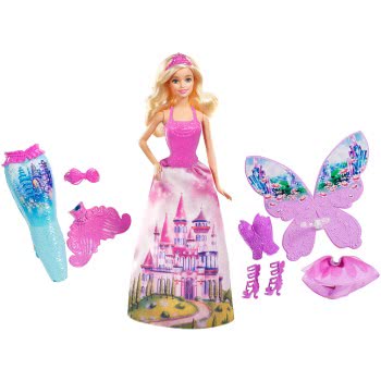 Mattel Barbie Παραμυθένια Μεταμόρφωση 3 Σε 1 CFF48 887961056297