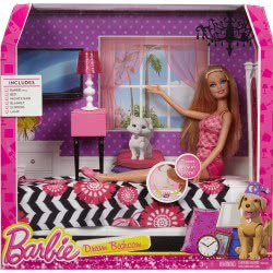 Mattel Barbie Κρεβατοκάμαρα Με Κούκλα CFB60 887961053715