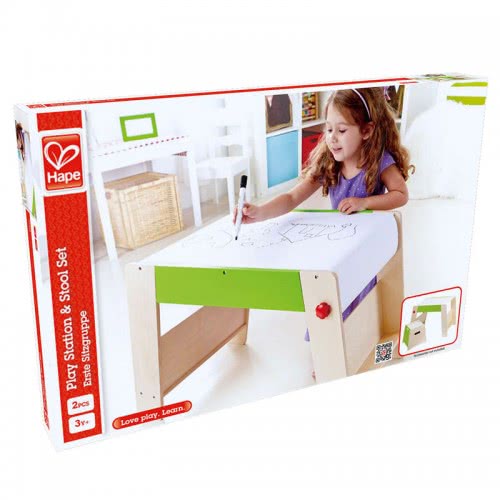 Hape Early Explorer Play Station And Stool Set E1015 6943478009974