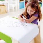 Hape Early Explorer Ξύλινο Θρανίο Με Κάθισμα Play Station And Stool Set E1015 6943478009974