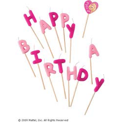 PROCOS Κεριά Οδοντογλυφίδες Happy Birthday Barbie 006550 5201184065501