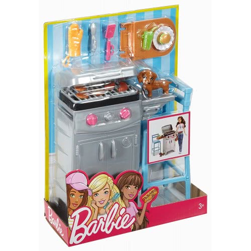 Mattel Barbie Έπιπλα Εξωτερικου Χώρου: Μπάρμπεκιου DXB69 / DVX48 887961376760