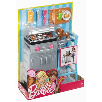 Mattel Barbie Έπιπλα Εξωτερικου Χώρου: Μπάρμπεκιου DXB69 / DVX48 887961376760