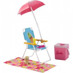 Mattel Barbie Έπιπλα Εξωτερικου Χώρου: Σετ Παραλίας DXB69 / DVX49 887961376739