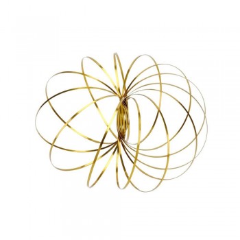 OEM Antistress Fidget Magic Flow Rings - Μαγικοί 3D Δακτύλιοι Ροής-Βραχιόλι Για Χαλάρωση Και Διασκέδαση - (Rainbow, Gold) 112900