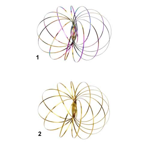 OEM Antistress Fidget Magic 3D Flow Rings For Fun And Pleasure - (Rainbow, Gold) 11290008 5212021900084