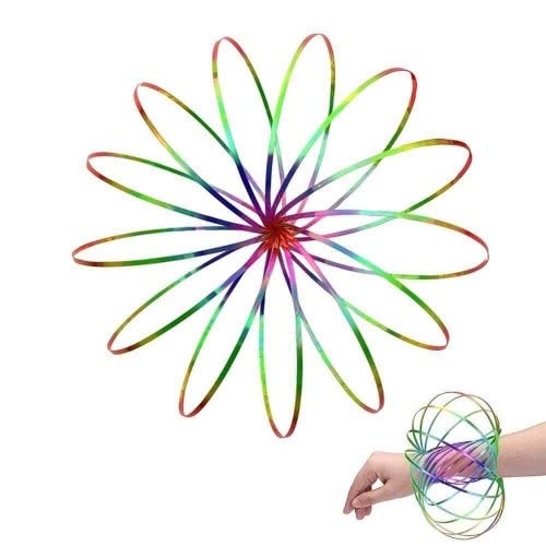 OEM Antistress Fidget Magic 3D Flow Rings For Fun And Pleasure - (Rainbow, Gold) 11290008 5212021900084