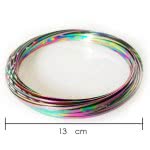 OEM Antistress Fidget Magic Flow Rings - Μαγικοί 3D Δακτύλιοι Ροής-Βραχιόλι Για Χαλάρωση Και Διασκέδαση - (Rainbow, Gold) 112900