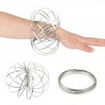 OEM Antistress Fidget Magic Flow Rings - Μαγικοί 3D Δακτύλιοι Ροής-Βραχιόλι Για Χαλάρωση Και Διασκέδαση - (Rainbow, Gold) 112900