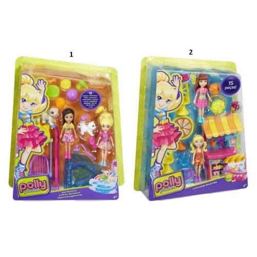 Mattel Polly – Σετ Παιχνιδιού Με 2 Φιγούρες (2 Σχέδια) DHY67 / ASST 887961220292