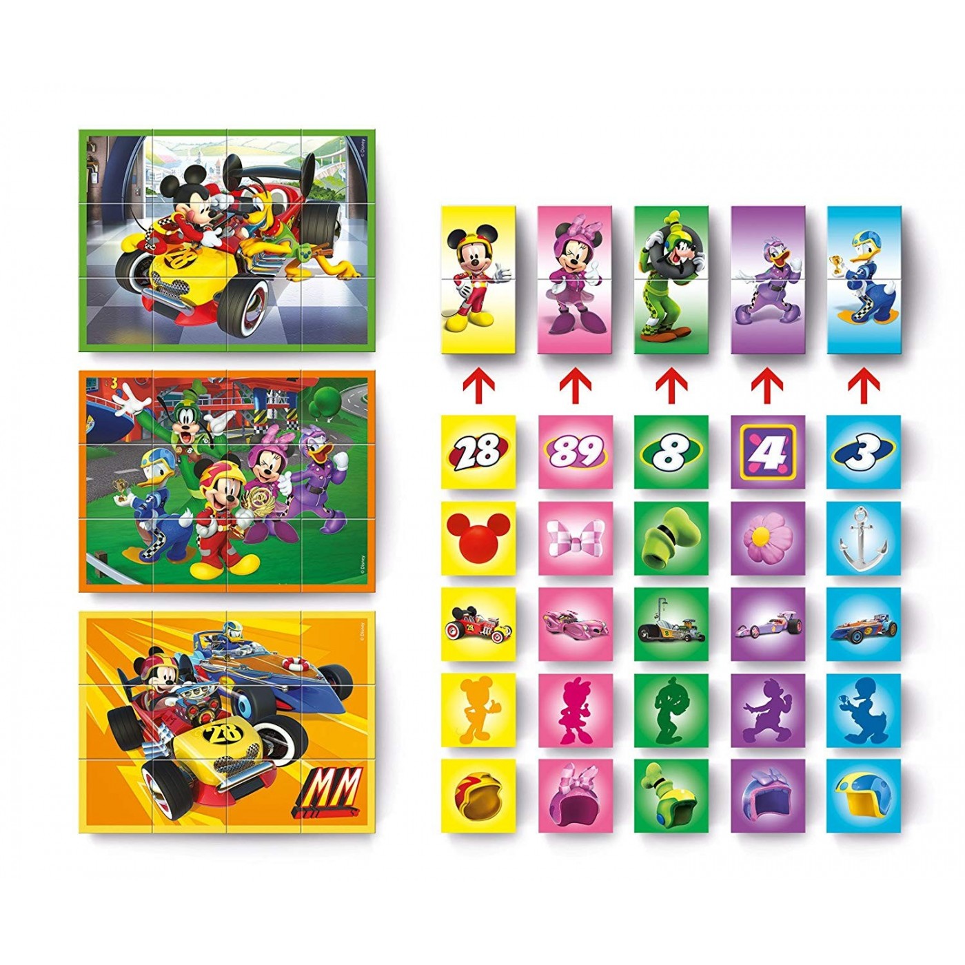 Clementoni Multiplay Cube Puzzle Ben 10 - 12 Cubes 3 Images - Jeu Éducatif Résistant Valisette Transport