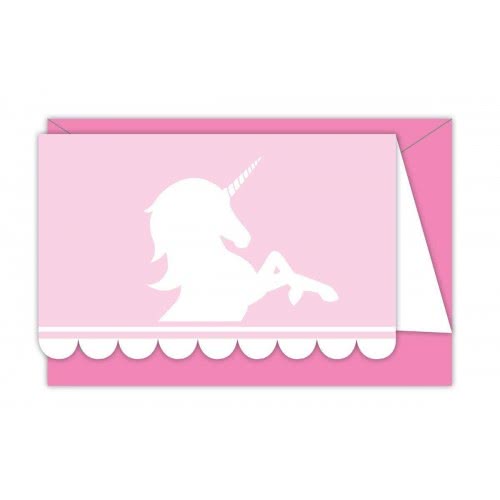 PROCOS Believe In Unicorns Προσκλήσεις Και Φάκελα Με Κοπτικό - 6Τμχ 089343 5201184893432